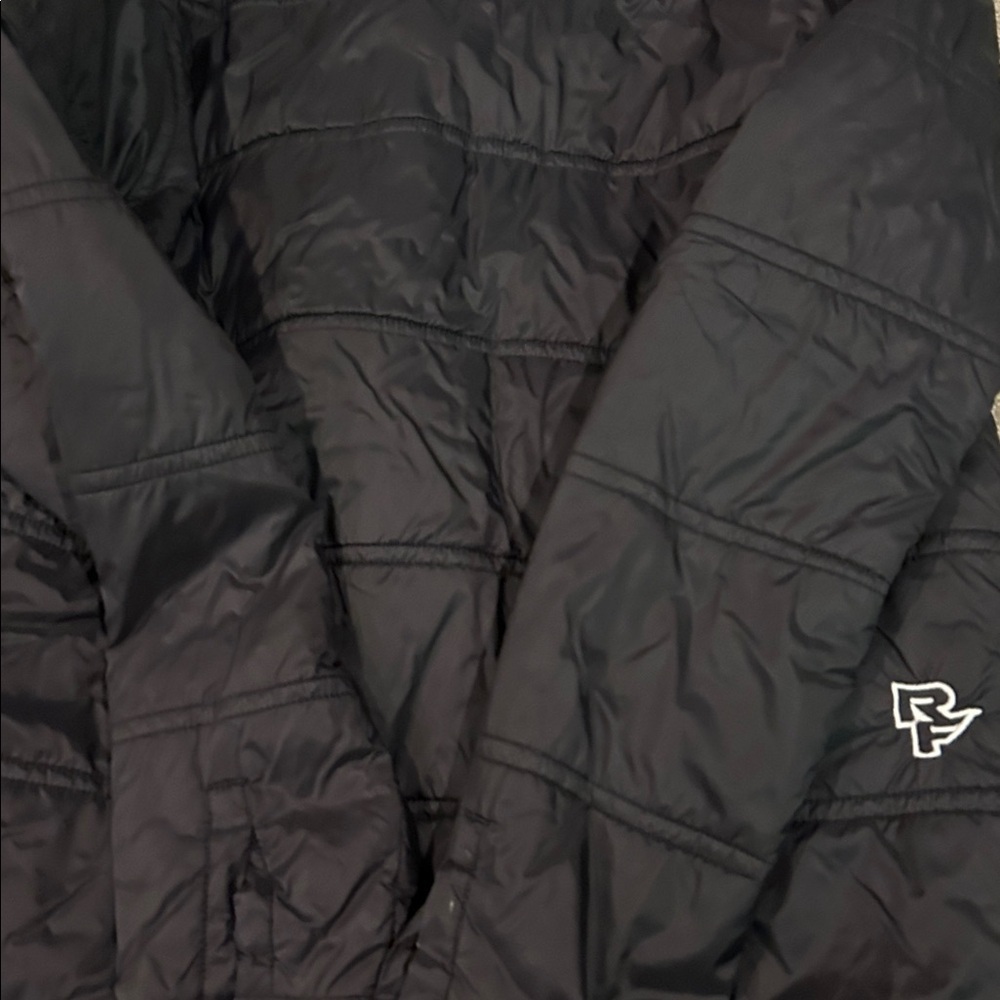 Men's Black Insulated Coat Race Face size L - Picture 12 of 13